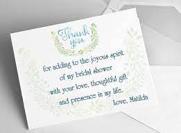 Bridal Shower Thank You Cards Sample Wording Tips And Etiquette Bridal Shower Invitation Wording Bridal Shower Wedding Card Quotes