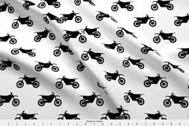 Motocross Bike Fabric Motocross Bike By Littlearrowdesign Etsy Organic Cotton Knit Fabric Fabric Gauze Fabric