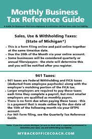 This Monthly Tax Reference Guide Is For Any Business That Has Employee S And Contractor Business Expense Tracker Small Business Accounting Bookkeeping Business