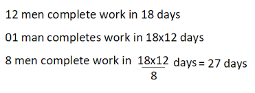 30 days = 0.0821 years. How Many Days Will 8 Men Take To Complete A Work Which 12 Men Completed In 18 Days Quora