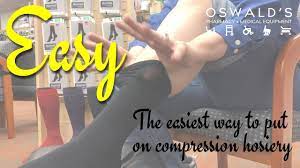 The Easiest Way To Put On Compression Socks Youtube Compression Socks Compression Hosiery Compression