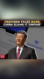 DeepSeek faces crackdown in several nations; #Beijing slams 'unfair' bans  #China's #AI #chatbot 🗞️ Catch the day's latest news and updates ➠  https://ecoti.in/_rCi9Z