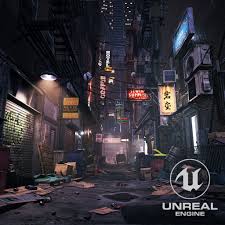 Ny Alley Unreal Engine 4 Aditya Maurya On Artstation At Https Www Artstation Com Artwork 6aryln Unreal Engine Environment Design Cyberpunk City