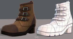 Shoes Cartoonv03 3d Model Model Shoes Low Poly Models