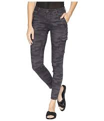 Juliette Skinny Cargo In Smoke Camo