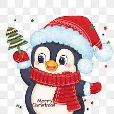Cartoon Penguin Holding Christmas Tree In Hand Penguin Christmas Qq Png Transparent Clipart Image And Psd File For Free Download Christmas Drawing Christmas Penguin Kawaii Christmas