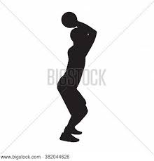 Basketball player silhouette with ball design decal. Basketball Shooting Vector Photo Free Trial Bigstock