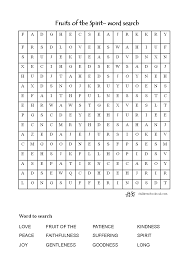 Ws Fruit Of The Spirit Gif 793 1 126 Pixels Bible Word Searches Holy Spirit Activities Sunday School Activities