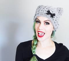 Crochet Cat Hat Pattern Cat Beanie Crochet Pattern
