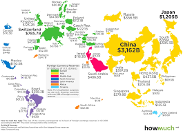 Mapped The Countries With The Most Foreign Currency Reserves