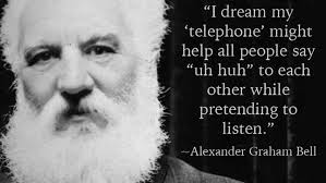 Watson heard his voice through the wire and thus received the first telephone call. Alexander Graham Bell Today In History