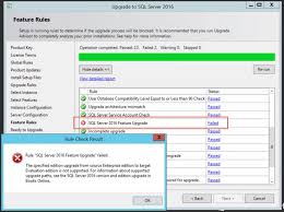 Sql Server Installation Featureupgradematrixcheck Sql