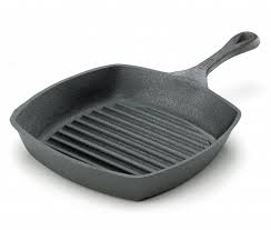 Emeril By All Clad E96440 Pre Seasoned Cast Iron Square Grill Pan Fry Pan Cookware 10 Inch Black Quickly Cast Iron Grill Pan Cast Iron Grill Best Grill Pan
