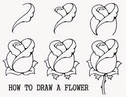 How Do You Draw A Rose Easy Steps Drawings For Kids To Paint New Flower Drawing Roses Drawing Easy Drawings Learn how to draw easy rose pictures using these outlines or print just for coloring. flower drawing roses drawing