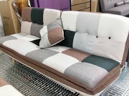 Diagonal patchwork velvet navy, yellow + grey cushion. Annabelle Patchwork Sofa Bed In Grey Mix Furniture Home Living Furniture Sofas On Carousell
