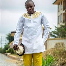 White Gold Embroidered Men S Long Sleeve Shirt And Pants African Clothing Men S Wear Costumes In 2020 Long Sleeve Shirt Men African Clothing Mens Fashion Wear
