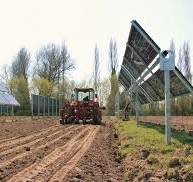 Agrivoltaic facilities with single-axis trackers have lower ...
