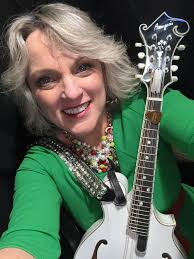 Hot off the bench! Here's my new white Bourgeois mandolin that I'll be  playing here at Silver Dollar City for our Christmas shows! #rhondavincent