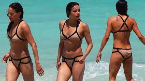 Michelle Rodriguez in nude, cut-out bikini looking hot in Miami - Mirror  Online