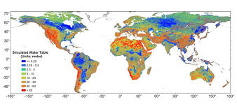 Mapa Mundial De La Profundidad De Las Aguas Subterraneas Map Global Map History Geography