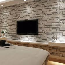 10m 57sq ft 393 7 x 21 removable waterproof 3d pvc brick stone wall decor wallpaper embossed effect roll wall decal wall accent tv walls roll vinyl for shop in 2021 stone wallpaper