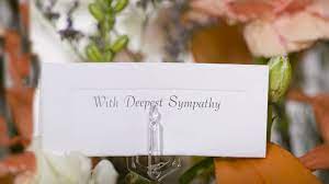 A floral composition designed to be placed on top of the casket. Funeral Flower Messages What To Say By Including A Thoughtful Message Or Card With The Flowers You Can Funeral Flower Messages Funeral Flowers Flower Cards