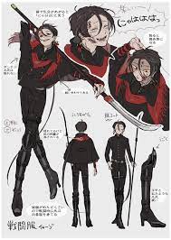 れいとう on pretty boy character design 完全自己満薙刀清光設定画です 自分でもあんまり理解してない部分あるので文字はまじまじと読まんでくだ anime character design character design inspiration character design