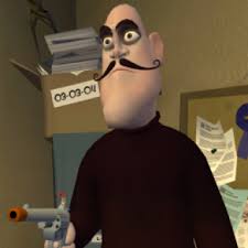 This mustache is compatible with his aggressive nature. Evil Moustache Characters Giant Bomb