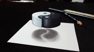 Do let me know what y. How To Draw Floating 3d Yin Yang Symbol Talisman Youtube