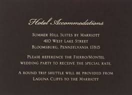 Hotel Info Card Accommodations Card Glam Wedding Invites Wedding Directions