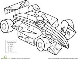 Here is a color by number racecar worksheet for your aspiring motorists. 26 Coloring Pictures Ideas Coloring Pictures Coloring Pages Coloring Pages For Kids