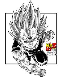 Majin Vegeta Pigma Micron Pens Ink On Paper Scan Hd Follow Me Wirzart Dragon Ball Artwork Dragon Ball Art Dragon Ball Tattoo