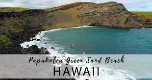 Big Island Wanderung Zum Papakolea Green Sand Beach Usa