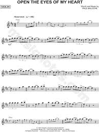 Paul Baloche Open The Eyes Of My Heart Sheet Music Violin Solo In D Major Download Print Sheet Music Violin Music