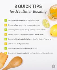 60 Healthier Drinks For Boozing Healthy Alcoholic Drinks Healthy Cocktails Drinks Alcohol Recipes