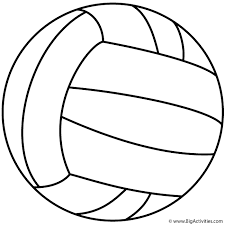 Volleyball Coloring Page Sports In 2020 Sports Coloring Pages Coloring Pages Volleyball