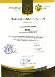 Contoh piagam penghargaan sepak bola. Piagam Penghargaan Kemahasiswaan