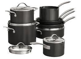 If i remember correctly, they had a lifetime warranty also. Kirkland Signature Costco Hard Anodized Cookware Consumer Reports