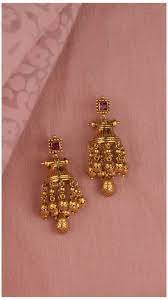 Add style to your text or images with a gold layer style you can use in photoshop. Tiered Gold Earrings Accented With The Vibrance Of A Pink Stone Gold Earing Design New Go Gold Earrings Designs Gold Fashion Necklace Gold Jewelry Fashion