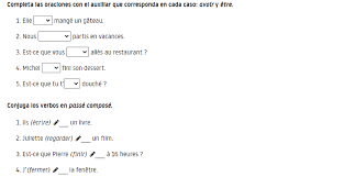 Suggest as a translation of ejercicios prácticos copy Repasa Los Verbos En Pasado En Frances Con Estos Recursos