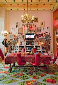 Kitsch In Decoration Bohemian Dining Room Decor Bohemian Dining Room Retro Home