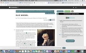 . i had but one thought: Elie Wiesel Part B Which Of The Following Quotes Best Supports The Answer To Part A Brainly Com