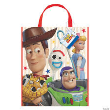 Advertisement this is certainly the case at the end of toy story 2, when the toys welcome the latest arrival in andy's bedroom: Disney Pixar Toy Story 4 Plastic Tote Bag Oriental Trading