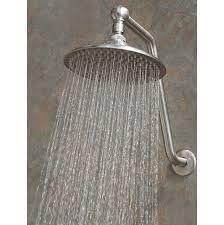 Hotelspa 10 stainless steel rainfall shower head with solid brass extension arm. Atlantis 10 Rain Shower Head