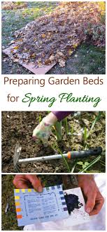 How to prepare new garden bed. Preparing Spring Flower Beds Leaf Mulch Soil Testing Lasagna Beds