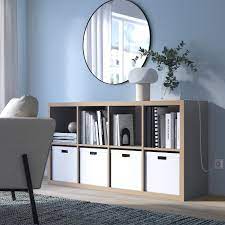 KALLAX Shelf unit, gray, wood effect - IKEA