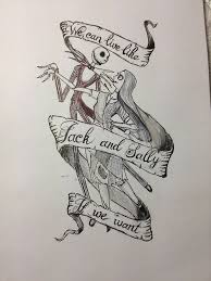 Blink 182 We Can Live Like Jack And Sally We Can Live Like Jack Sally If We Want Nightmare Before Christmas Tattoo Christmas Tattoo Tim Burton Tattoo