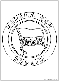 Херта бшк (bg) hertha (en); Hertha Berlin Coloring Pages Soccer Clubs Logos Coloring Pages Free Printable Coloring Pages Online