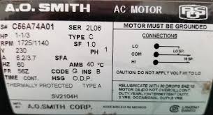 I suspect you would have seen it there if it is but just tossing it out. Need Help Wiring Ao Smith Motor Doityourself Com Community Forums