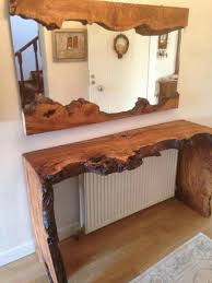 Love The Natural Edges On The Console Liveedgewoodtable Wood Decor Live Edge Wood Table Diy Furniture